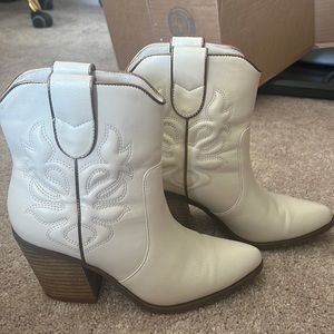 White cowboy boots